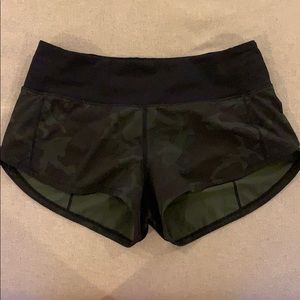 Lululemon shorts, Size 2, Camouflage